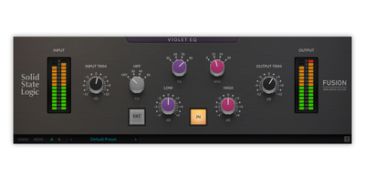 Solid State Logic SSL Fusion Violet EQ 复古类型二段固定频段均衡器效果软件