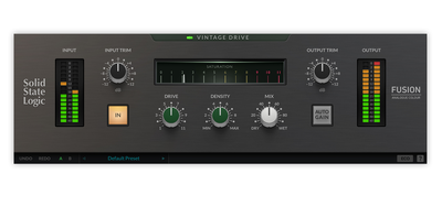 Solid State Logic SSL Fusion Vintage Drive 立体声谐波软色效果软件