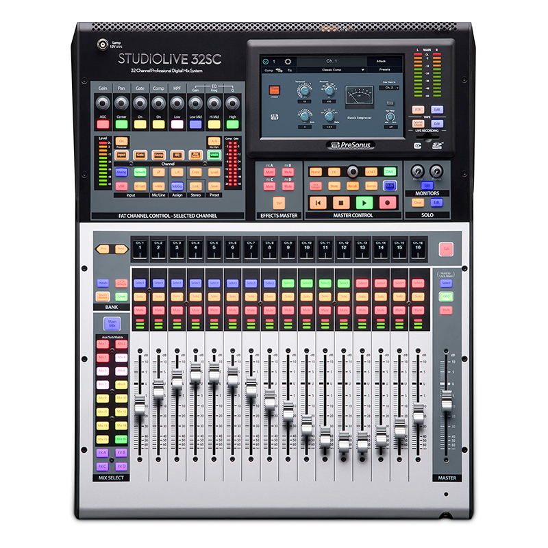 Studiolive Button PreSonus StudioLive 32SC | 32通道数字调音台及带有电动推子的USB音频接口 - 乐城仕