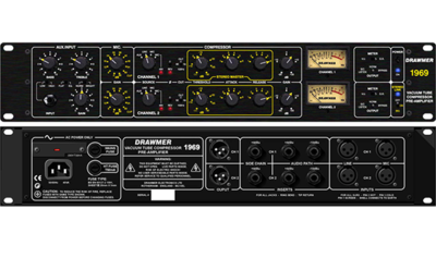 Drawmer 1969 2U 双通道话筒前置放大器/电子管压缩